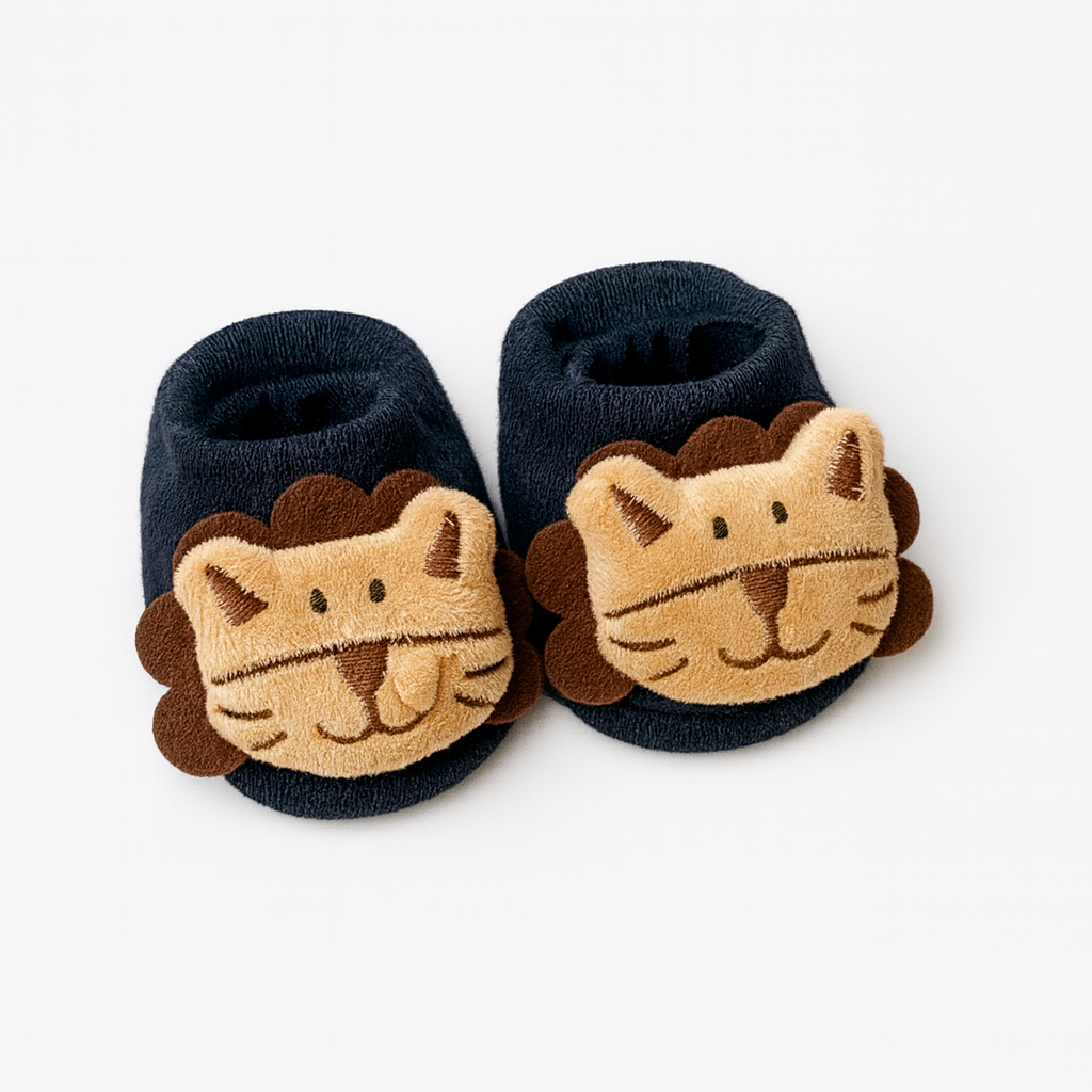 Zapatimedias Cortas Gatito Azul