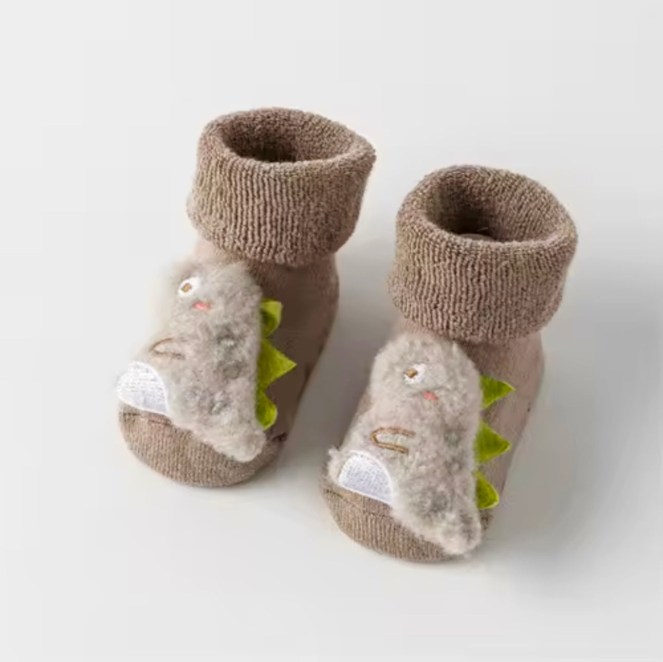 Zapatimedias Largas Peluche Dino