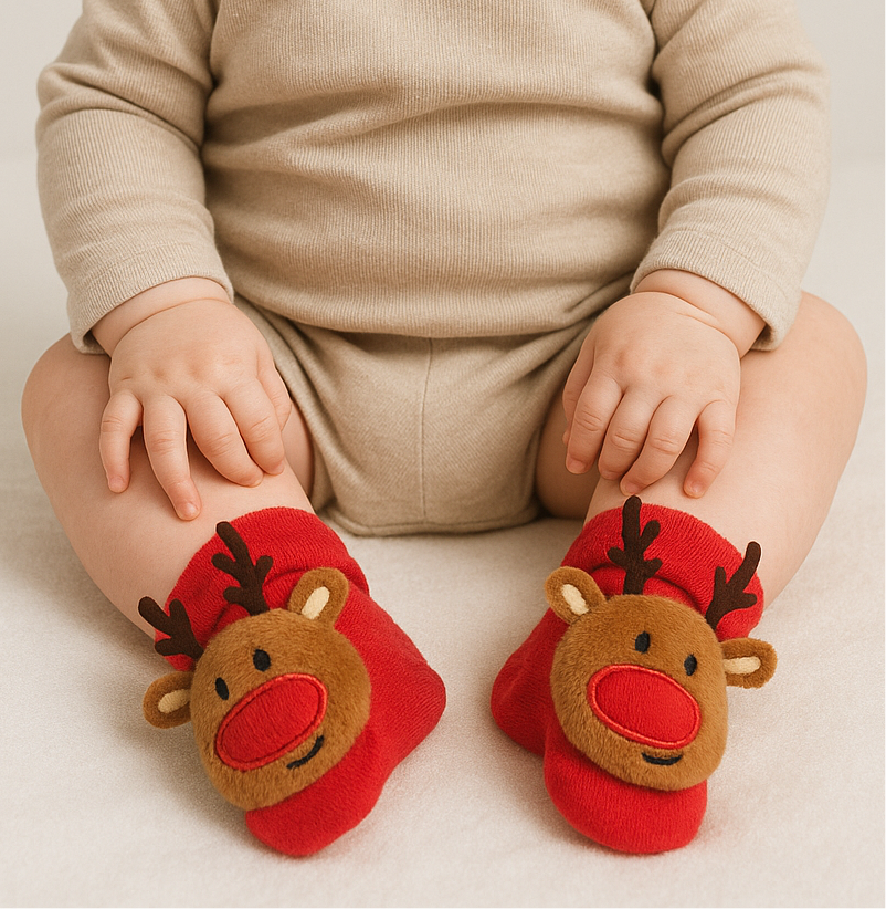 Zapatimedias Largas Reno Rojo