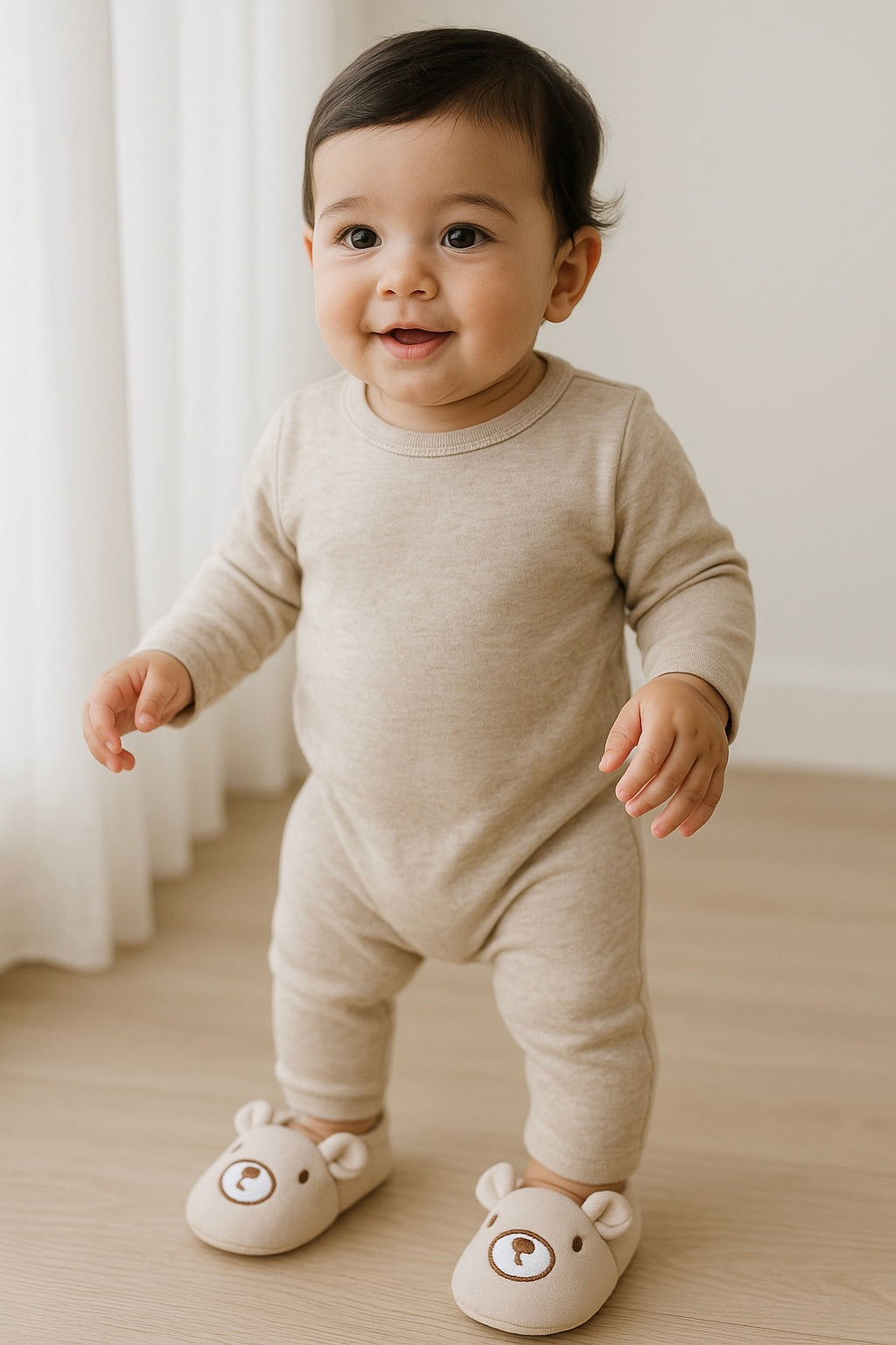 Babucha Osito Gris