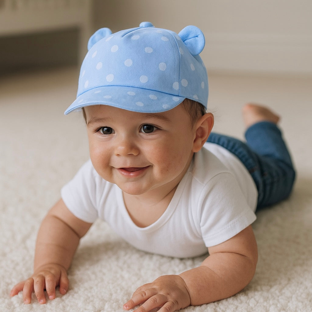Dot gorrito regulable Celeste