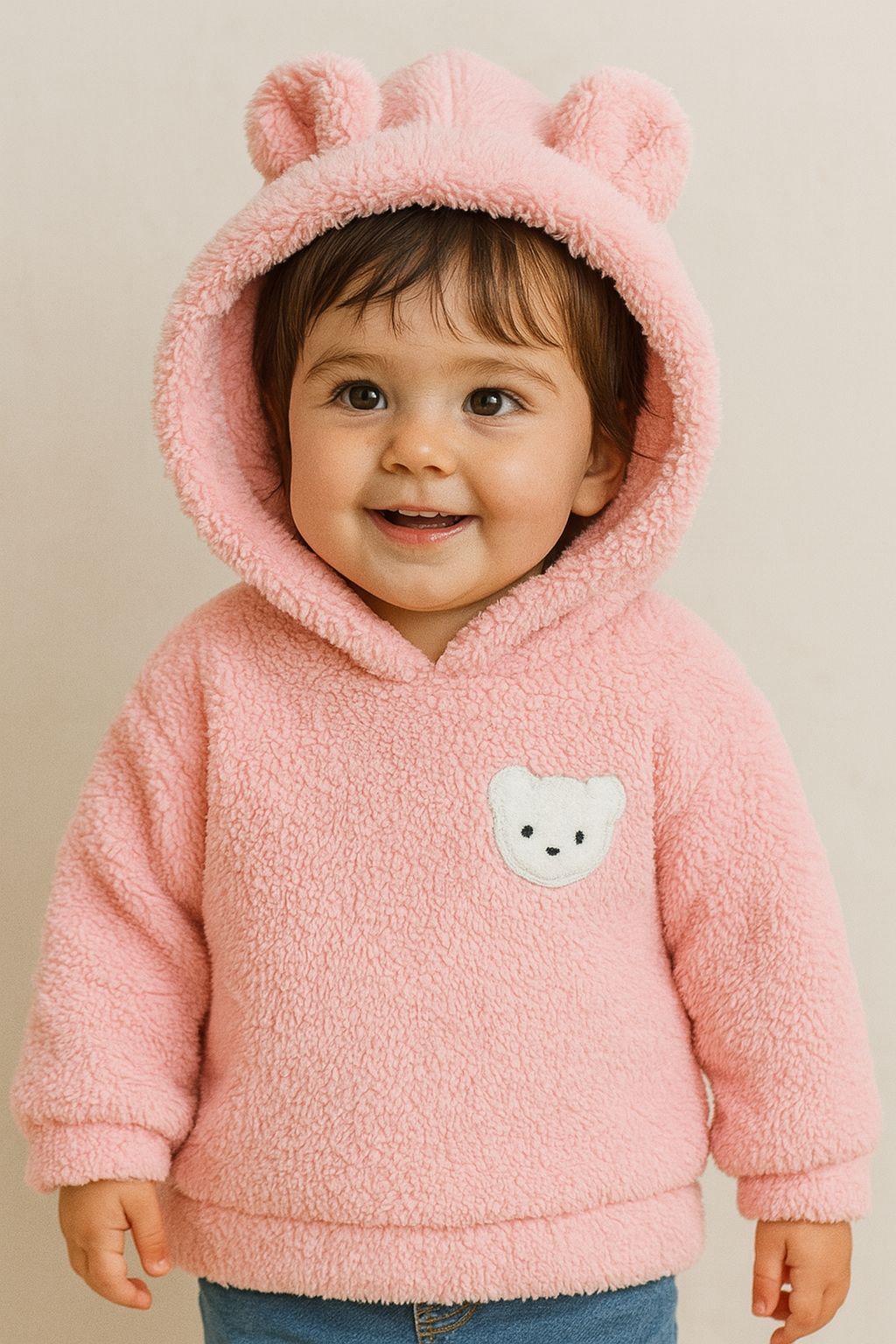 Polera Teddy Plush Rosa