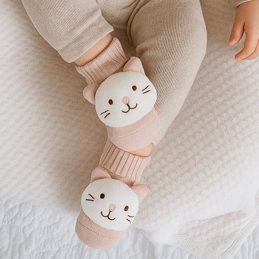 Zapatimedias Gatito Rosa
