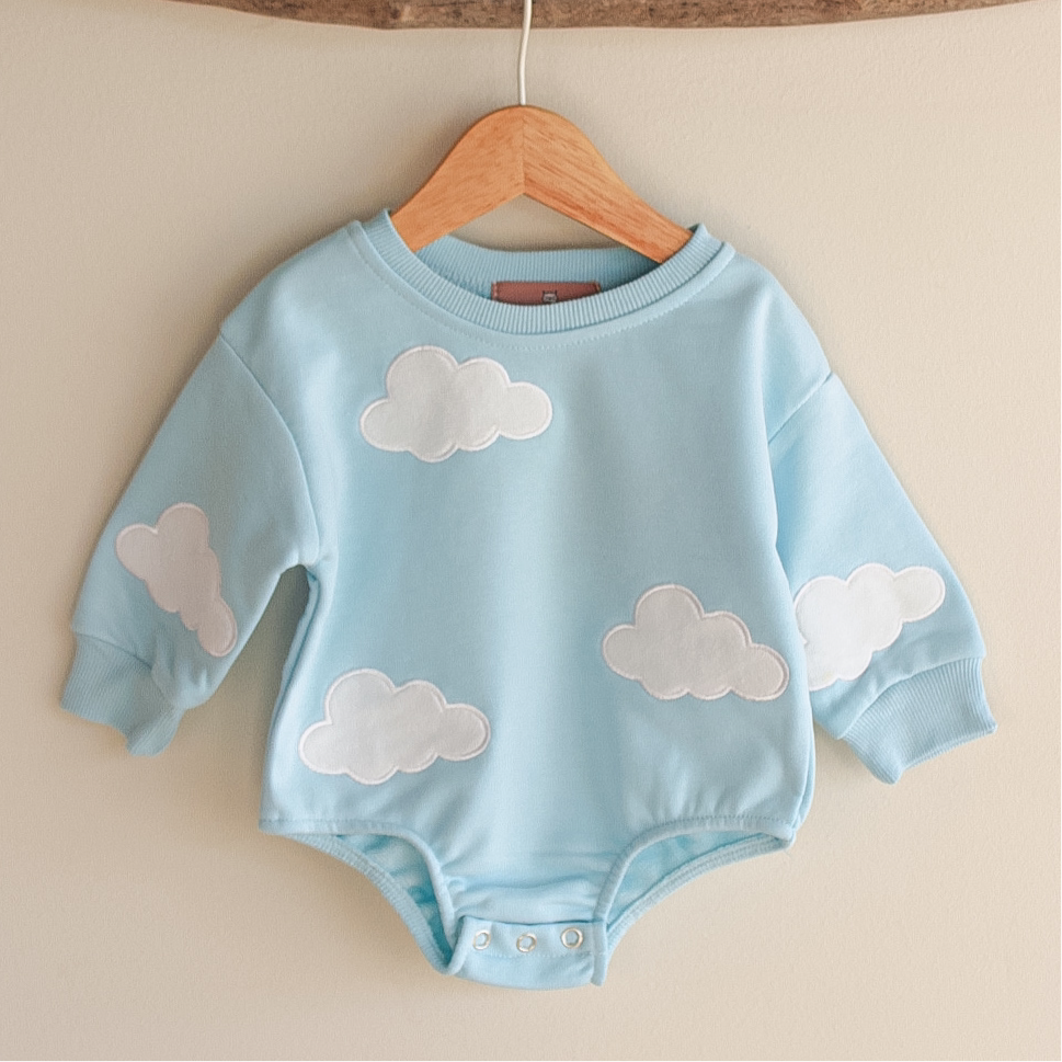 Romper manga larga nube