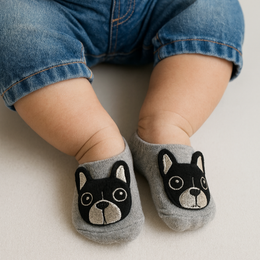 Zapatimedias Cortas Frenchie Gris