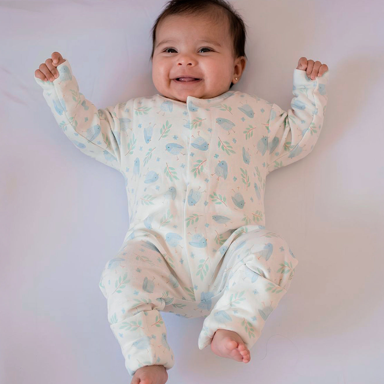 Pijama Mágica 🧲 Pie Reversible Bird