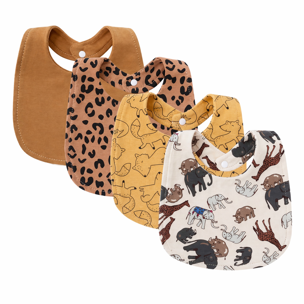 Pack x4 Baberos Safari