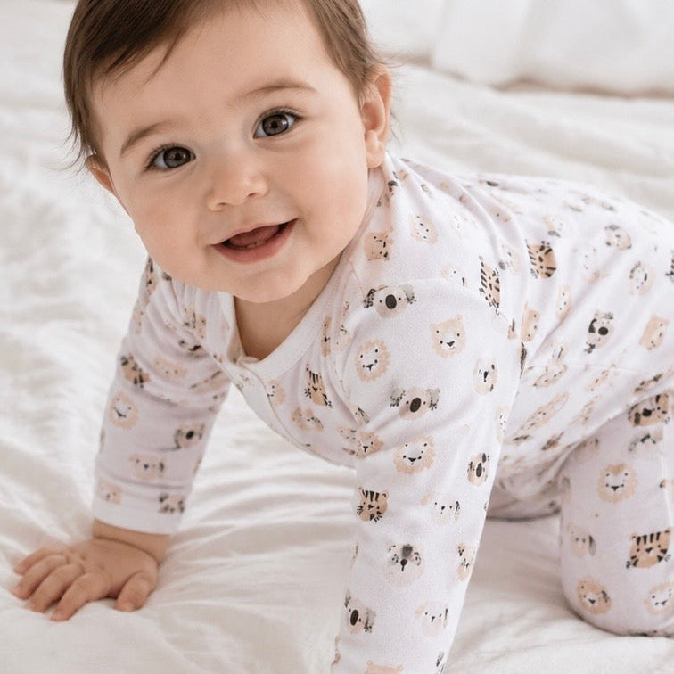 Pijama Mágica 🧲 Pie Reversible Safari