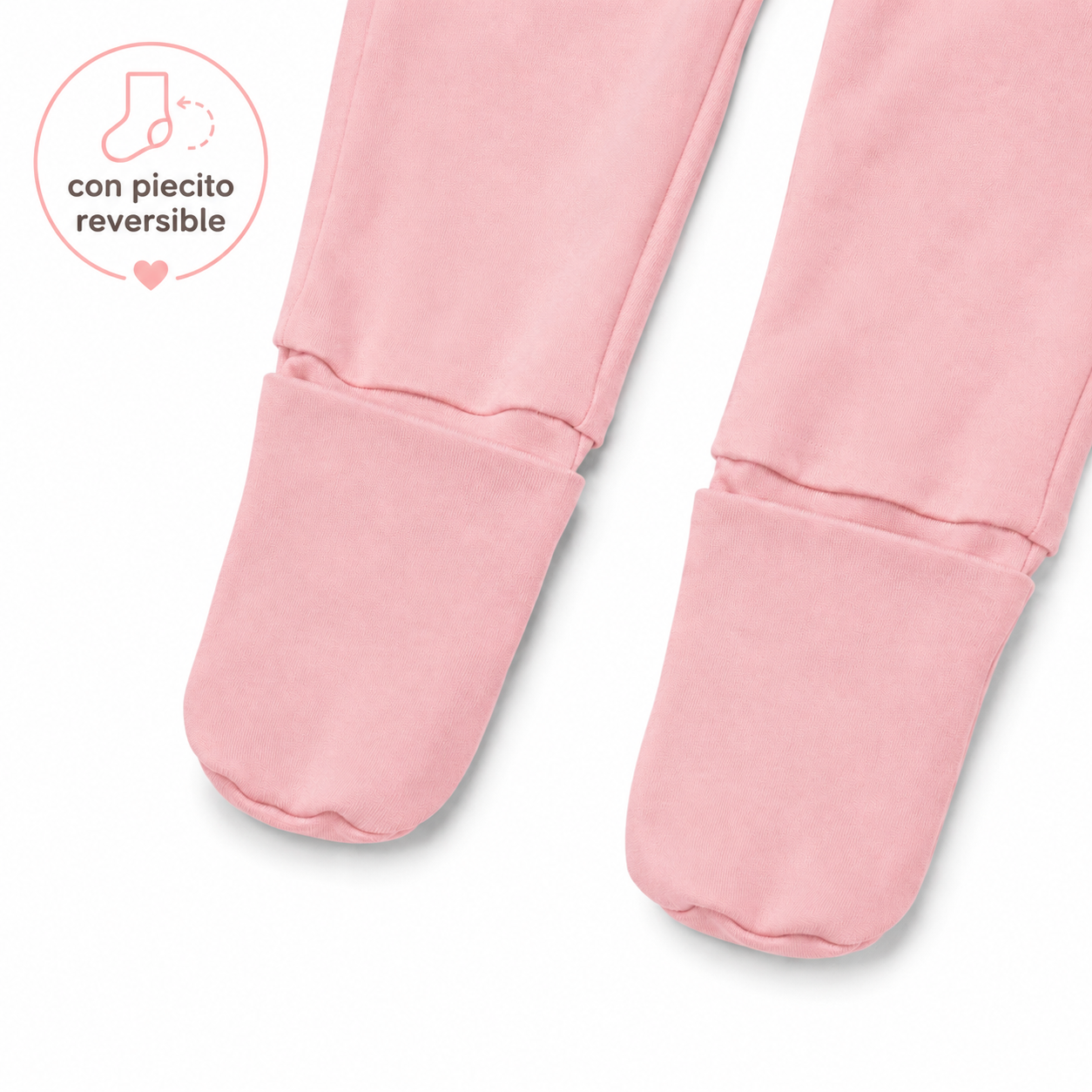 Pijama Mágica 🧲 Pie Reversible Rosa