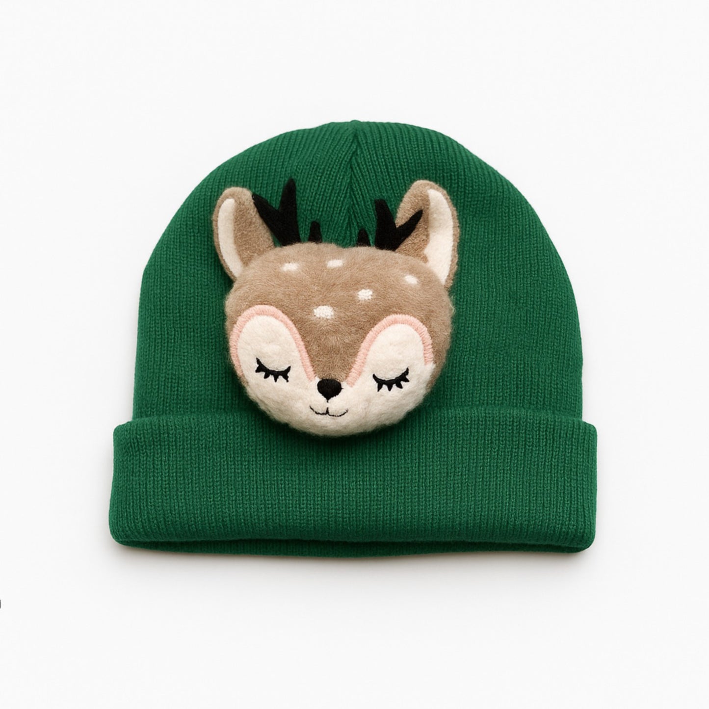 Reno Beanie Gorrito Navidad Verde