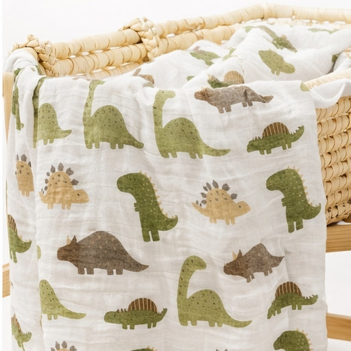 Muselina Green Dino